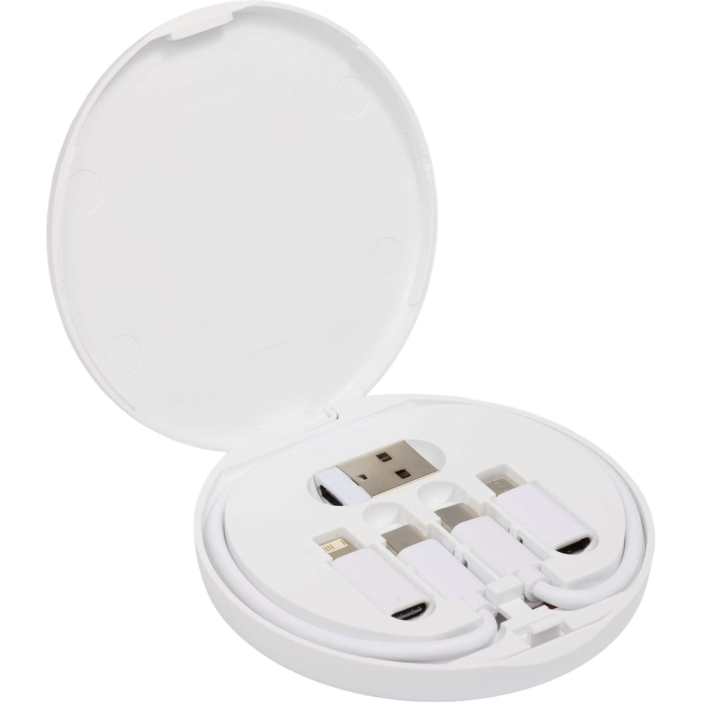 Pad Pal Wireless Charger with Hidden Cable Kit, 15W Full Color - White - Open 3