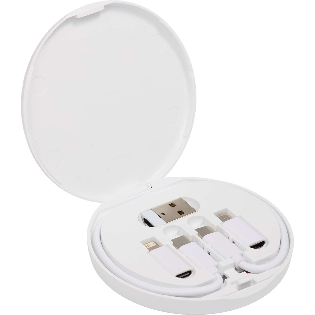 Pad Pal Wireless Charger with Hidden Cable Kit, 15W Full Color - White - Open 3