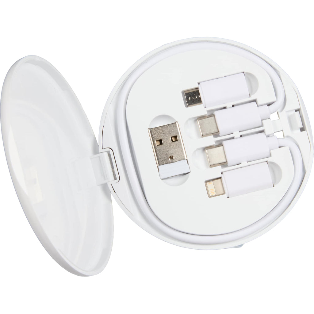 Pad Pal Wireless Charger with Hidden Cable Kit, 15W Full Color - White - Open 4