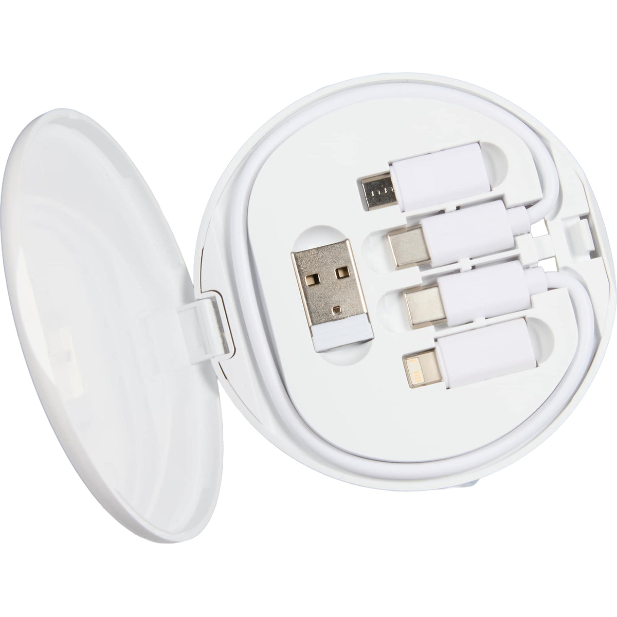 Pad Pal Wireless Charger with Hidden Cable Kit, 15W Full Color - White - Open 4