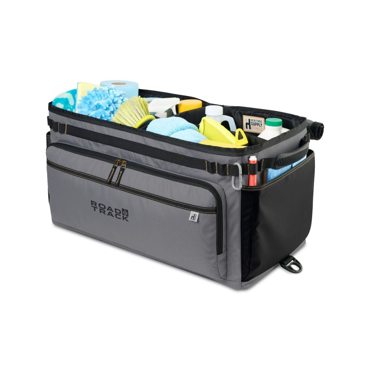 Padded Cargo Crate with Dividers in Recycled PET - Dark Grey - View 4