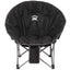 Padded Folding Moon Chair, 400 lb Capacity Transfer - Black - Front