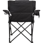 Padded Reclining Camping Chair with Pillow, 400 lb Capacity Transfer - Black - Photo 4