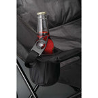Padded Reclining Camping Chair with Pillow, 400 lb Capacity Transfer - Black - Photo 5