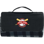 Padded Water-Resistant Picnic Blanket, 47.5 x 52.5 Inches Transfer - Black - Front 3