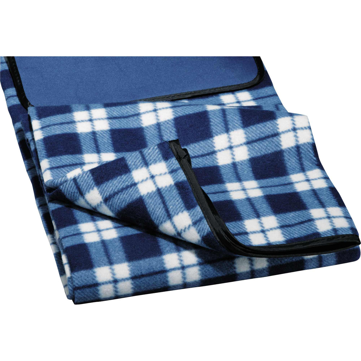Padded Water-Resistant Picnic Blanket, 47.5 x 52.5 Inches Transfer - Navy - Photo 2