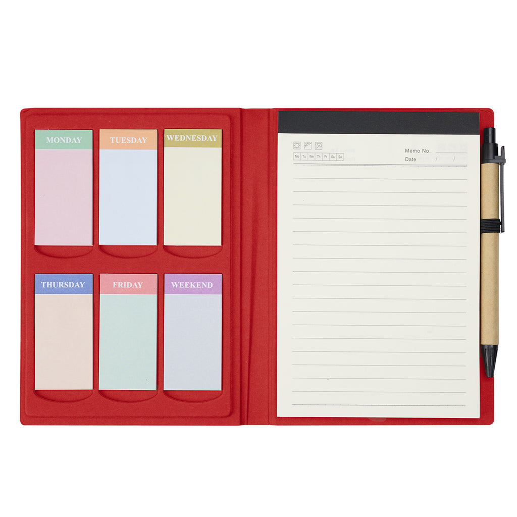 Padfolio with a Weekly Organizer - Open