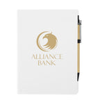 Padfolio with a Weekly Organizer - White - Silk Screen