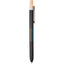 Paige Gel Pen in Ocean Bound Plastic with Bamboo Clicker Full Color - Black - Front
