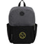 Paired Color Block Laptop Backpack in Recycled PET, 15 Inch - Black - Front