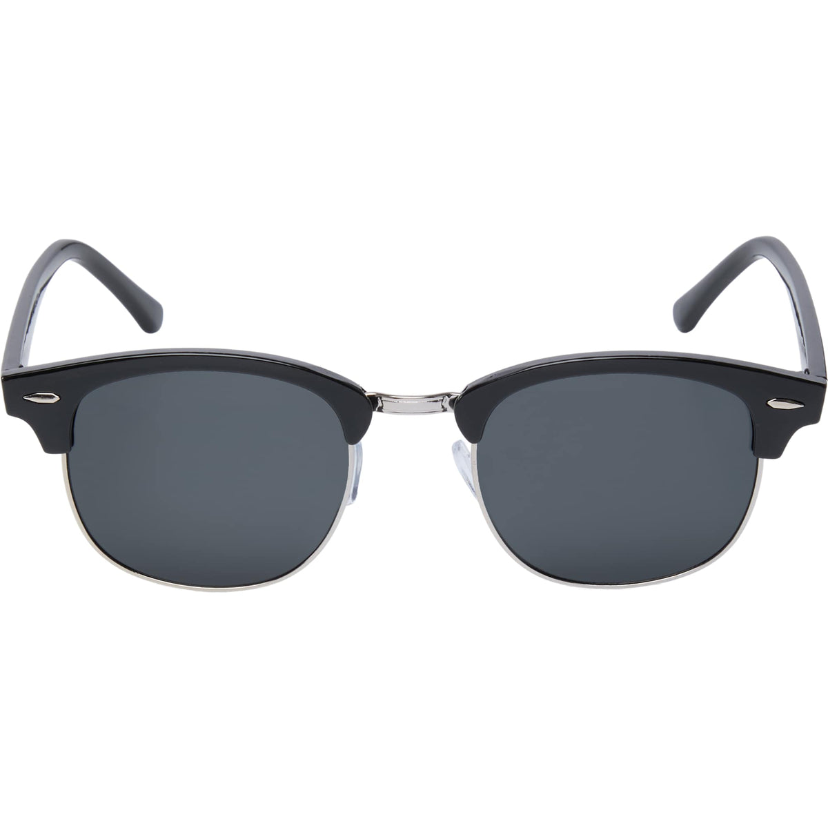 Palmer Retro Club Style Sunglasses with Recycled Frame - Black - Alternate