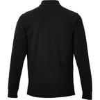 Palo Long Sleeve Cotton Pique Polo for Men Transfer - Black - Back