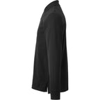 Palo Long Sleeve Cotton Pique Polo for Men Transfer - Black - Left Side