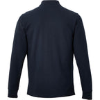 Palo Long Sleeve Cotton Pique Polo for Men Transfer - Navy - Back