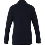 Palo Long Sleeve Cotton Pique Polo for Women Transfer - Navy - Back