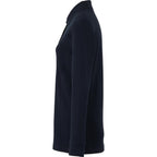 Palo Long Sleeve Cotton Pique Polo for Women Transfer - Navy - Left Side