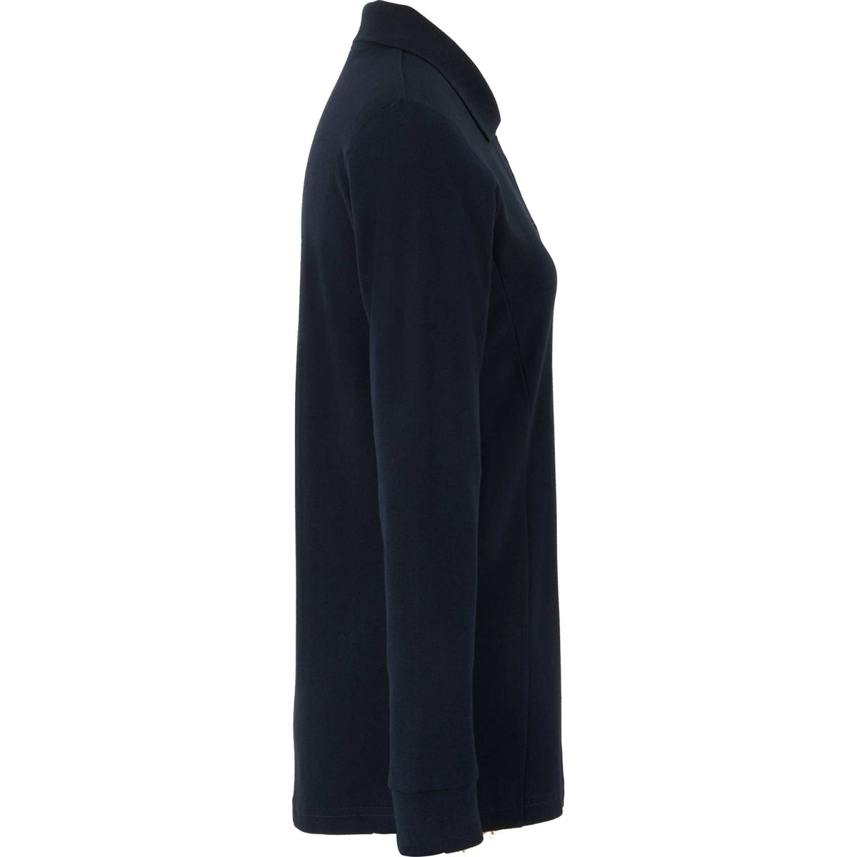 Palo Long Sleeve Cotton Pique Polo for Women Transfer - Navy - Right Side