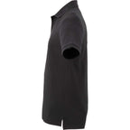 Palo Short Sleeve Cotton Pique Polo for Men Embroidery - Black - Left Side