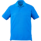 Palo Short Sleeve Cotton Pique Polo for Men Embroidery - New Royal - Front