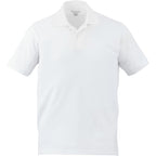 Palo Short Sleeve Cotton Pique Polo for Men Embroidery - White - Front