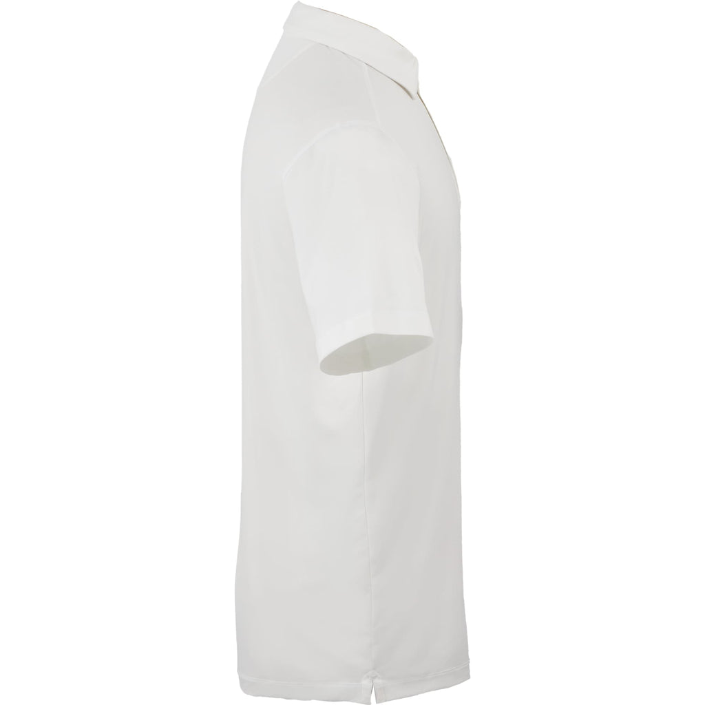 Palo Short Sleeve Cotton Pique Polo for Men Embroidery - White - Right Side