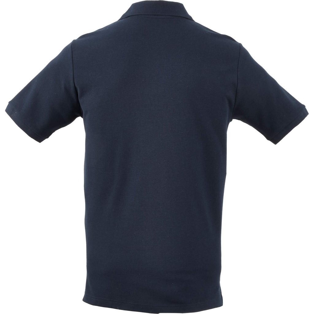 Palo Short Sleeve Cotton Pique Polo for Men Transfer - Navy - Back