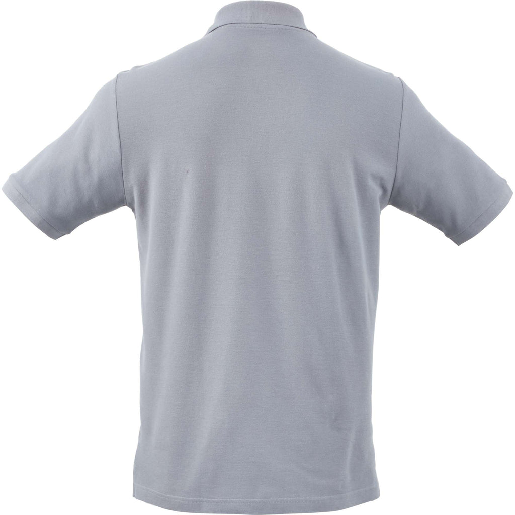 Palo Short Sleeve Cotton Pique Polo for Men Transfer - Steel Grey - Back