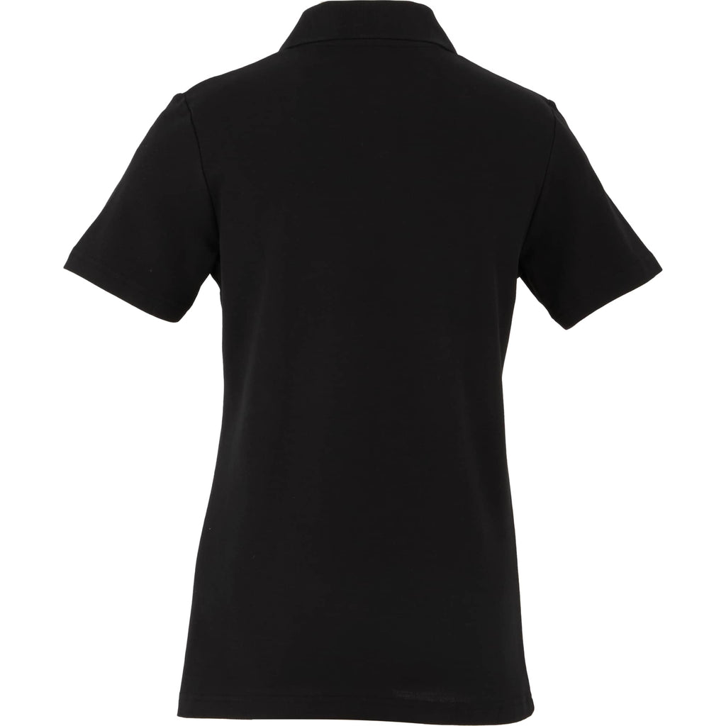 Palo Short Sleeve Cotton Pique Polo for Women Transfer - Black - Back