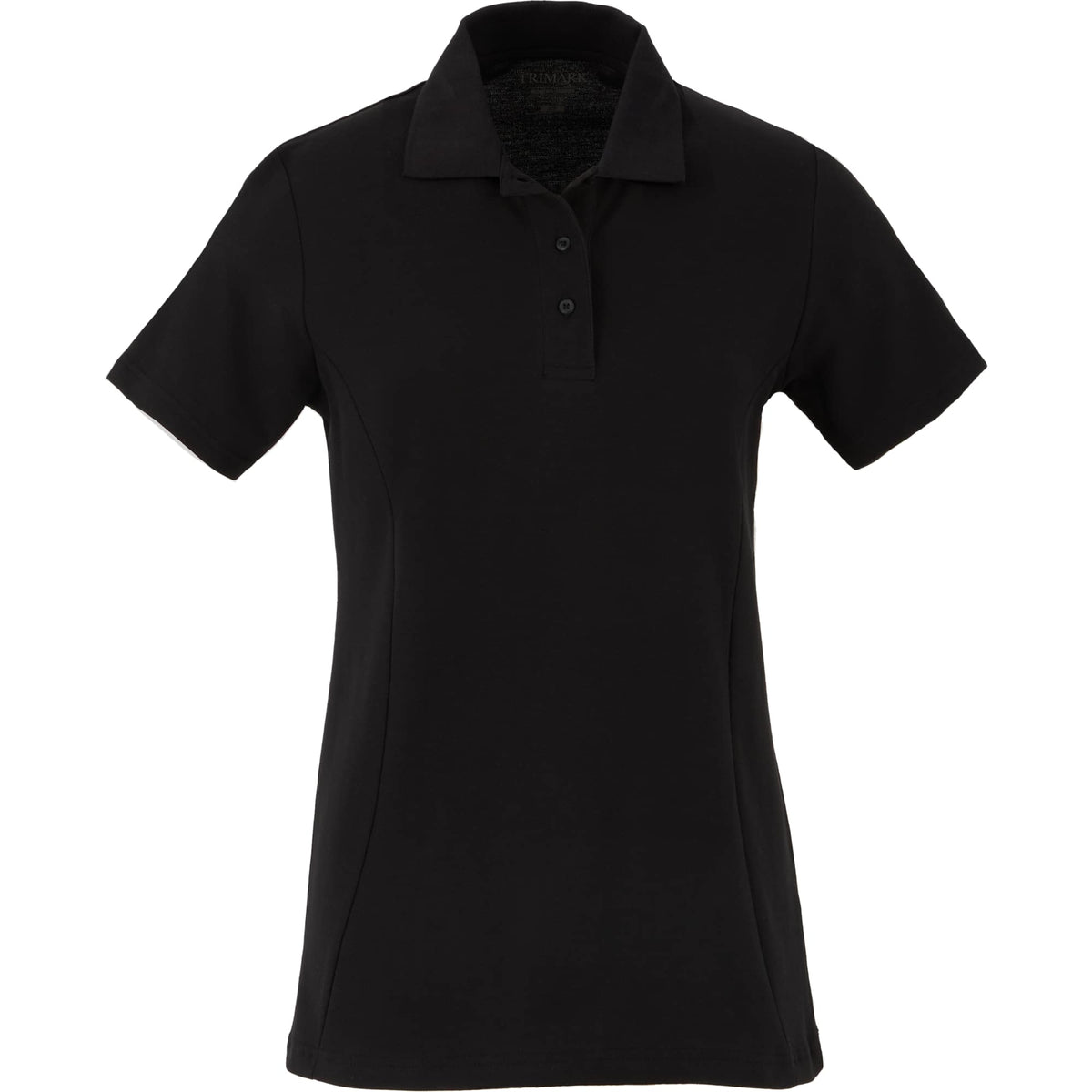 Palo Short Sleeve Cotton Pique Polo for Women Transfer - Black - Front
