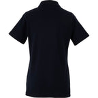 Palo Short Sleeve Cotton Pique Polo for Women Transfer - Navy - Back
