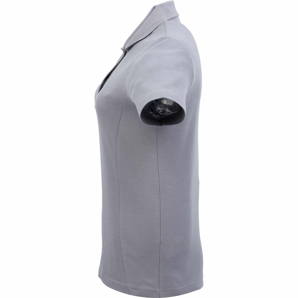 Palo Short Sleeve Cotton Pique Polo for Women Transfer - Steel Grey - Left Side
