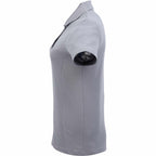 Palo Short Sleeve Cotton Pique Polo for Women Transfer - Steel Grey - Left Side