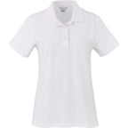 Palo Short Sleeve Cotton Pique Polo for Women Transfer - White - Front