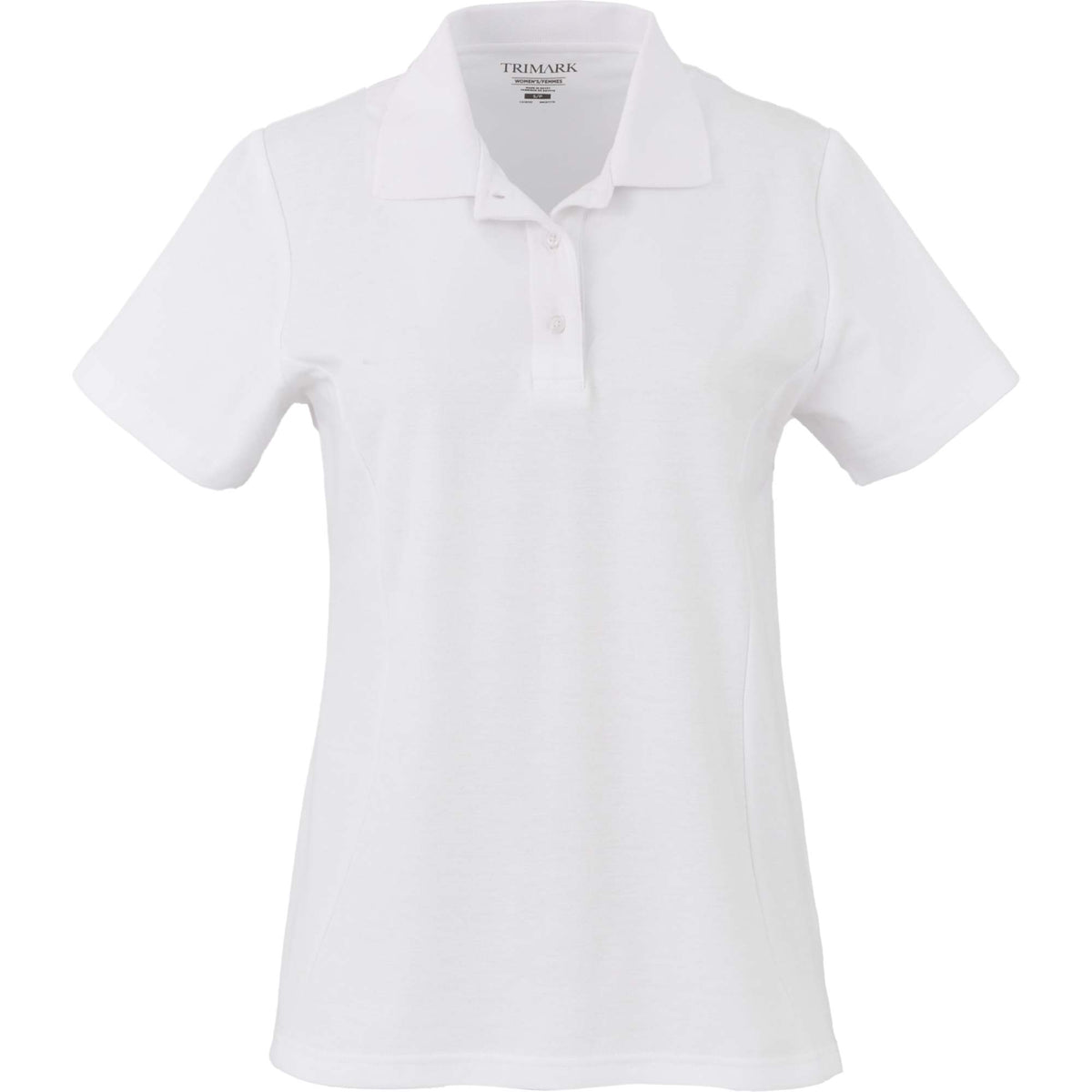 Palo Short Sleeve Cotton Pique Polo for Women Transfer - White - Front