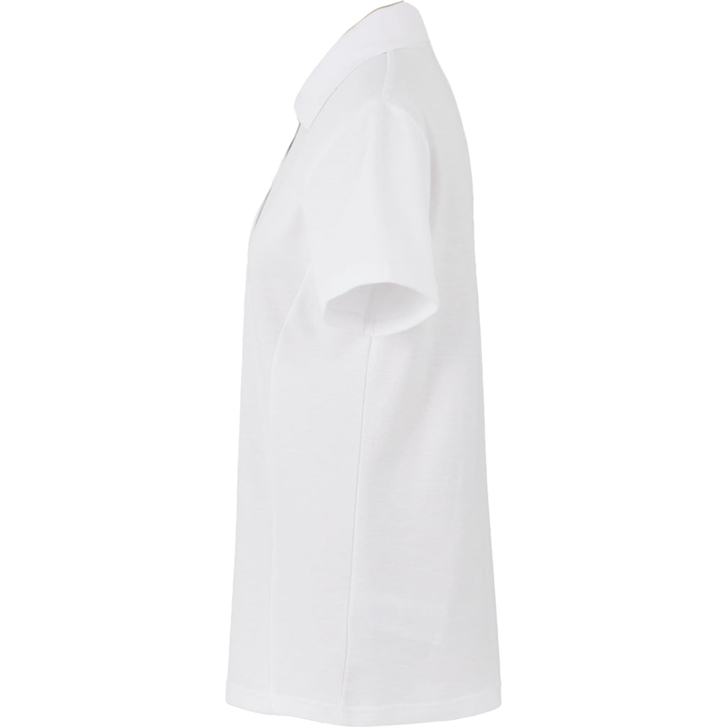 Palo Short Sleeve Cotton Pique Polo for Women Transfer - White - Left Side