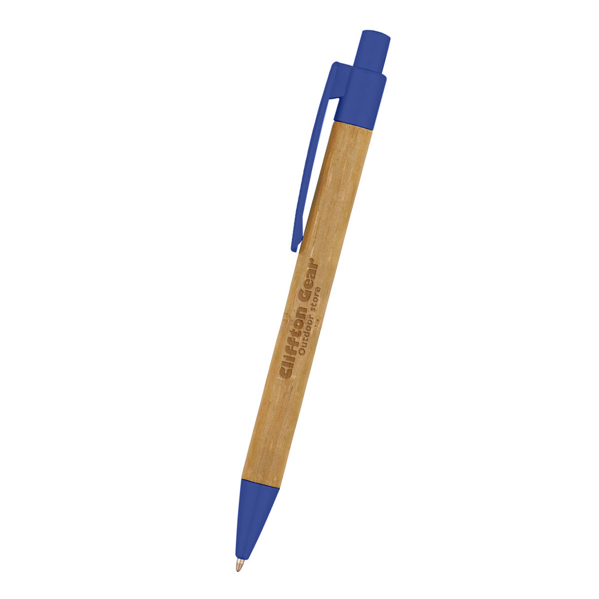 Panda Pen with Your Logo - Blue - Laser Engraving