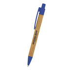 Panda Pen with Your Logo Full Color - Blue - Silk Screen