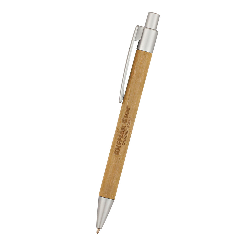 Panda Pen with Your Logo Full Color - Silver Accents - Laser Engraving