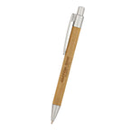Panda Pen with Your Logo Full Color - Silver Accents - Laser Engraving