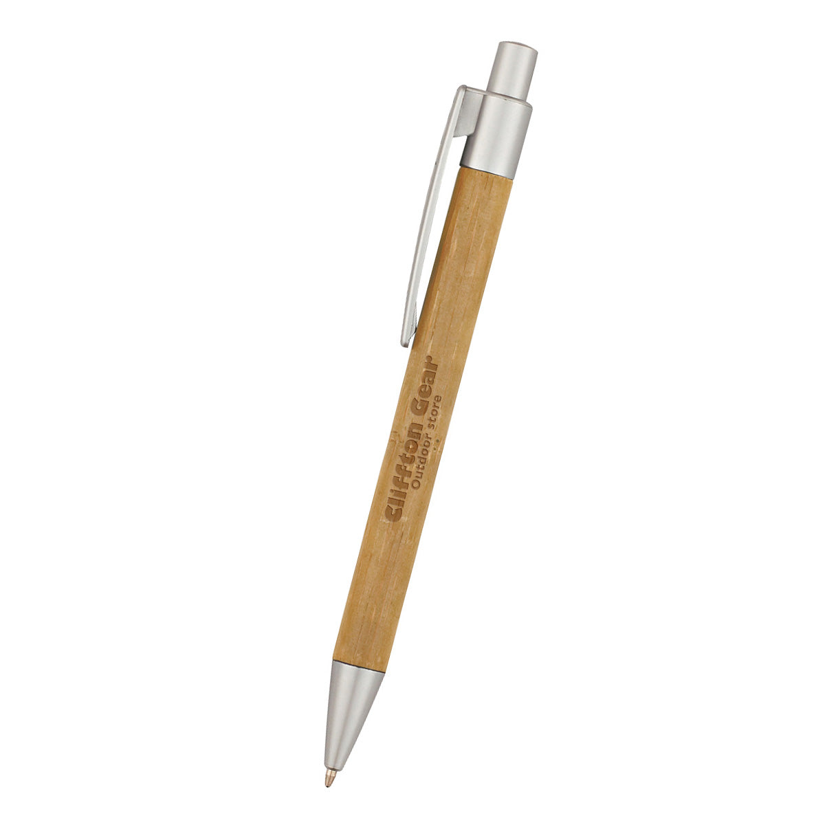 Panda Pen with Your Logo - Silver Accents - Laser Engraving
