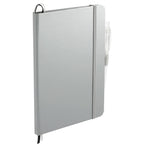 Paper Hardcover Journal and Recycled Gel Pen Set, 5.5 x 8.5 Inches Full Color - Silver - Right Angle 2