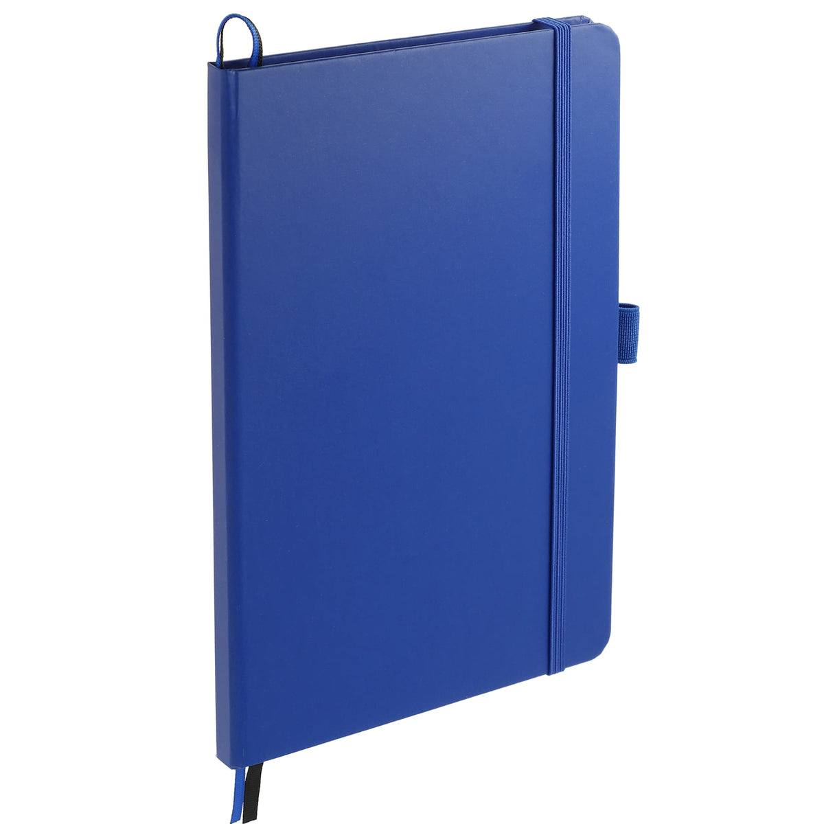Paper Hardcover Journal with Elastic Closure, 5.5 x 8.5 Inches - Blue - Right Angle 2