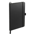 Paper Hardcover Journal with Elastic Closure, 5.5 x 8.5 Inches Full Color - Black - Right Angle 2