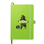 Paper Hardcover Journal with Elastic Closure, 5.5 x 8.5 Inches Full Color - Lime - Front