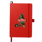 Paper Hardcover Journal with Elastic Closure, 5.5 x 8.5 Inches Full Color - Red - Front