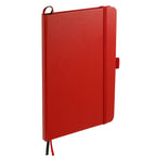 Paper Hardcover Journal with Elastic Closure, 5.5 x 8.5 Inches Full Color - Red - Right Angle 2