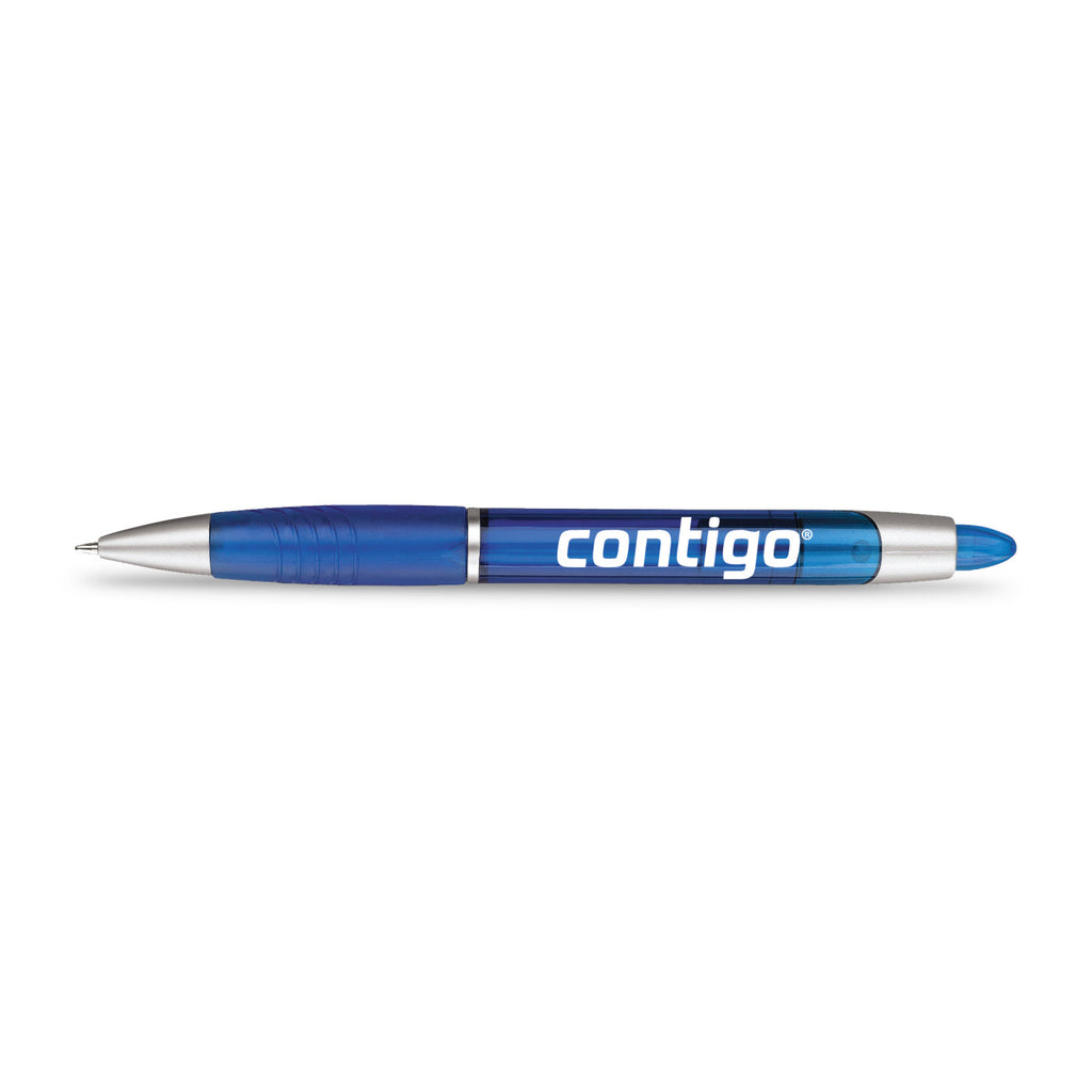 Paper Mate Element Pen with Translucent Barrel, Black Ink - Bright Blue - View 1
