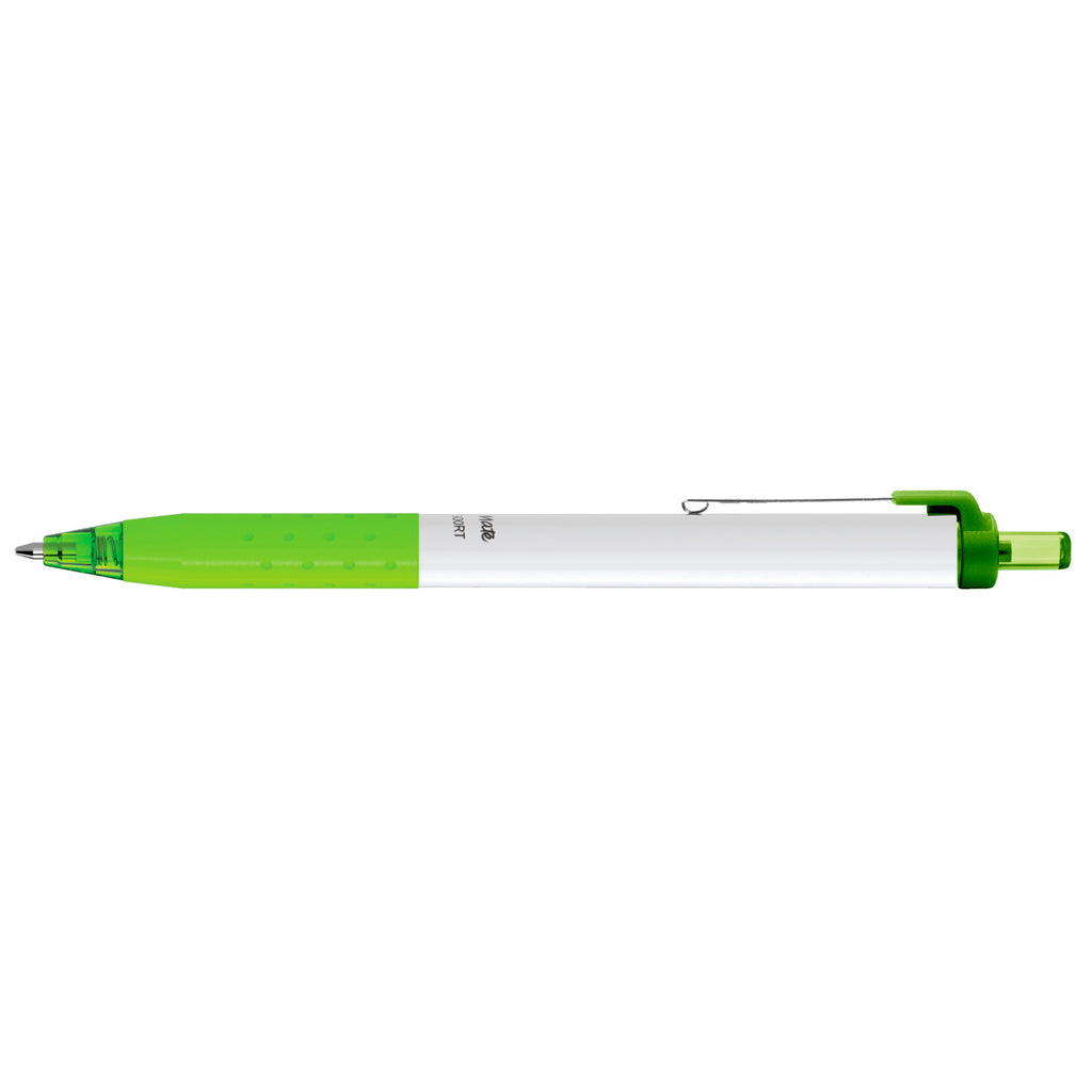Paper Mate InkJoy Pen with White Barrel, Black Ink - Lime - View 2