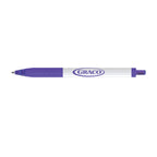 Paper Mate InkJoy Pen with White Barrel, Black Ink - Purple - View 1