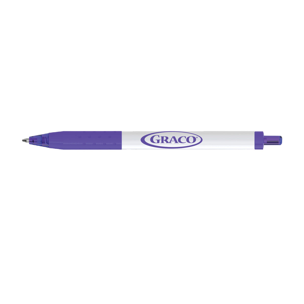 Paper Mate InkJoy Pen with White Barrel, Black Ink - Purple - View 1